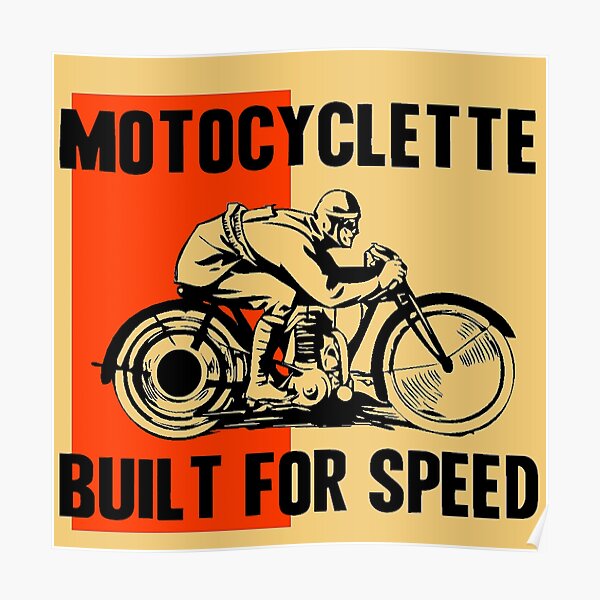 MOTOCYCLETTE Poster