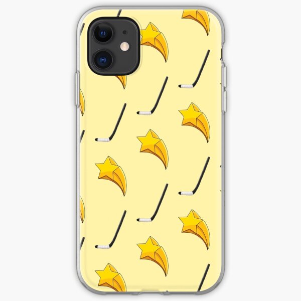Shooting Stars + Hockey Sticks Pattern iPhone Soft Case