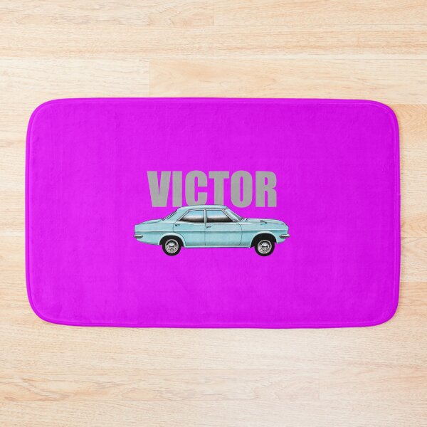 Item preview, Vauxhall Victor FD saloon illustration with text designed and sold by Retroblast.