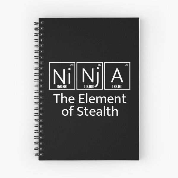 Item preview, Funny Science Elements Ninja Graphic Design   print designed and sold by Raymond Cloud.