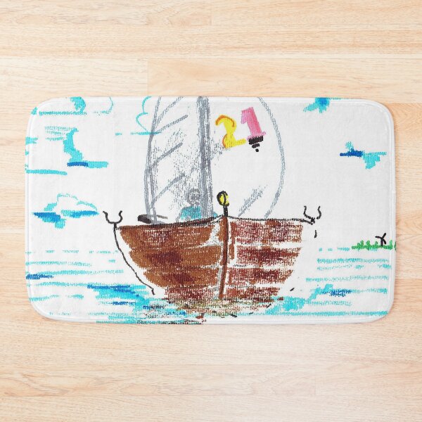 Item preview, Sailboat At A Slightly Clouded Day designed and sold by hajarsdeco.