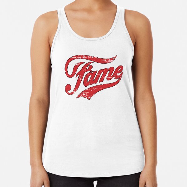 Fame Retro Vintage Distressed Faded Racerback Tank Top