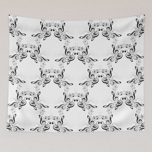 Item preview, Musical Notes In a kaleidoscope pattern . designed and sold by MindTravel.