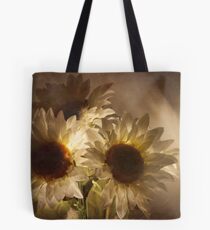 Light touched sunflowers Tote Bag