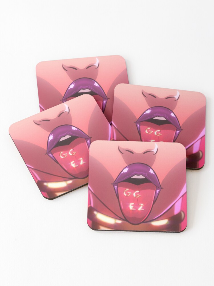 Gg Ez True Damage Qiyana Coasters Set Of 4 By Lucky5even Redbubble
