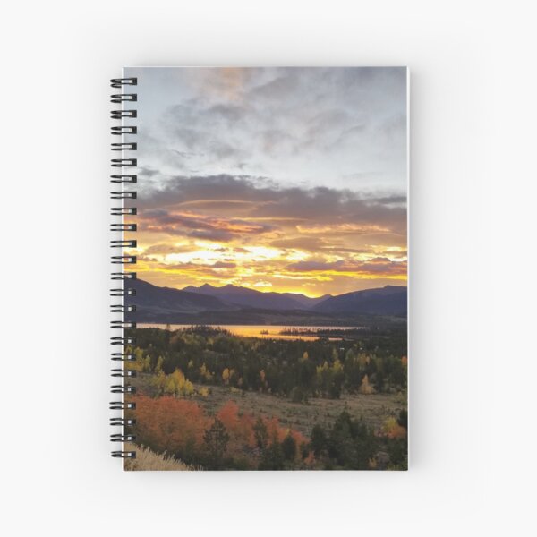 Sunrise over Dillon Reservoir, Colorado Spiral Notebook