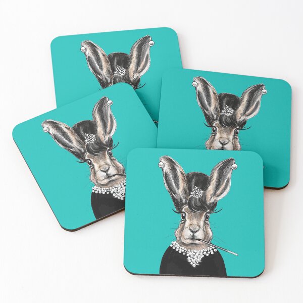 Item preview, Audrey Hareburn -  Cute Fashion Hare Bunny designed and sold by PG Illustration.