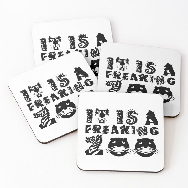 Item preview, IT IS A FREAKING ZOO black design designed and sold by robertkask.