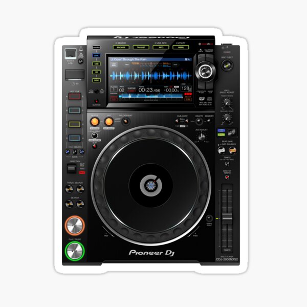 DJ CD Multi Media Player Pegatina
