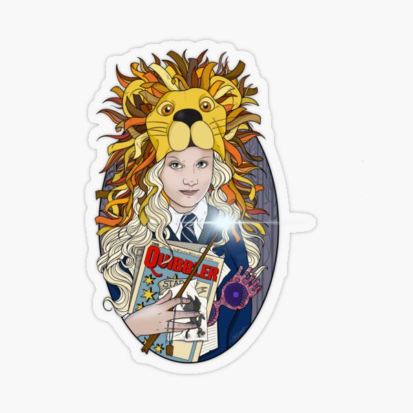 Download "Luna Lovegood" Sticker by ChristinePrint | Redbubble