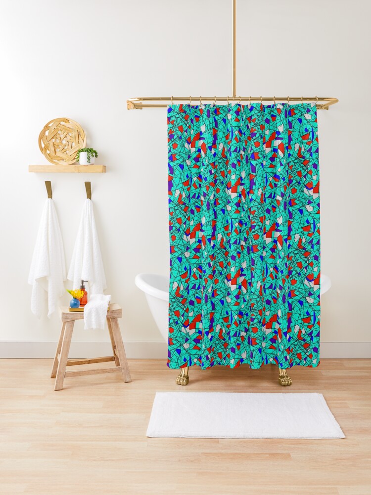 funky shower curtain