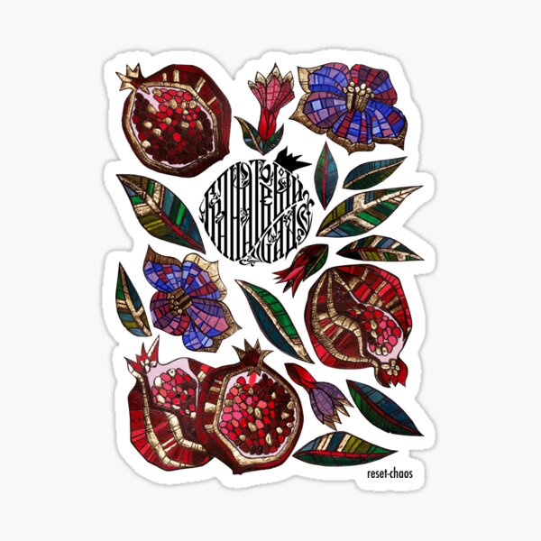 Pomegranate garden Sticker