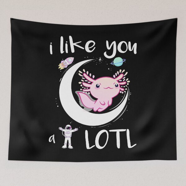 Item preview, flying axolotl in space designed and sold by Raeolus.