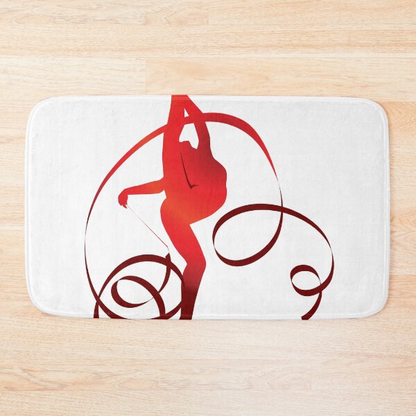 Item preview, Rhythmic Gymnast Red Ribbon Dance designed and sold by Elenia Design.
