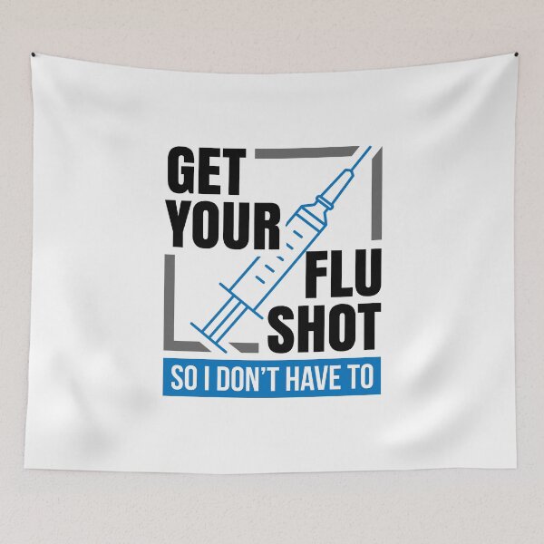 Item preview, Funny Get Your Flu Shot  designed and sold by Maria Garcia.
