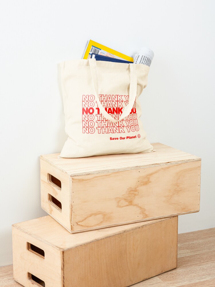 Alternate view of No Thank You | Hipster/Trendy/Tumblr Meme Tote Bag