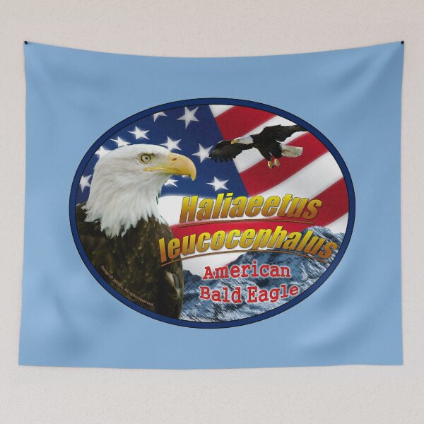 Item preview, American Bald Eagle - Haliaeetus leucocephalus Patriotic designed and sold by 28TEES.