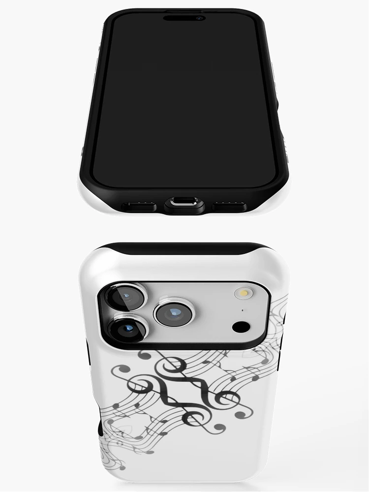Thumbnail 3 of 4, iPhone Case, Musical Notes In a diagonal pattern . designed and sold by MindTravel.