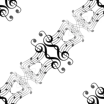 Artwork thumbnail, Musical Notes In a diagonal pattern . by MindTravel