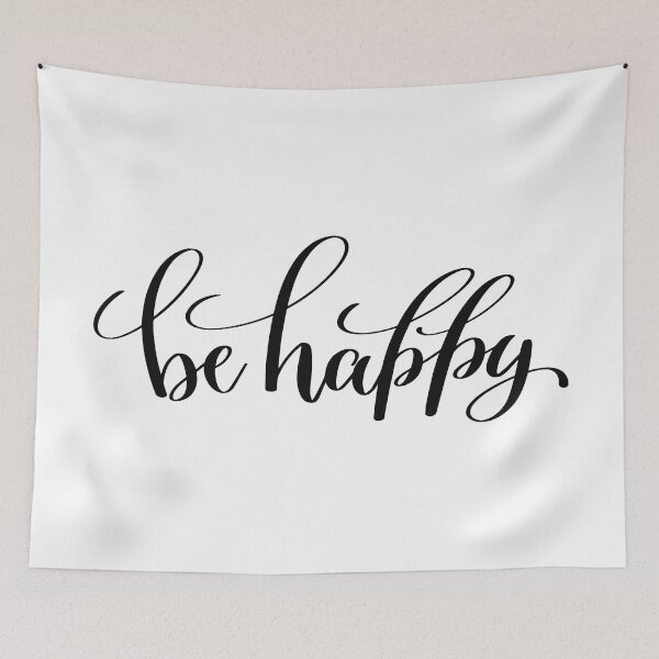 Item preview, Be Happy Inspirational Quotes designed and sold by ProjectX23.