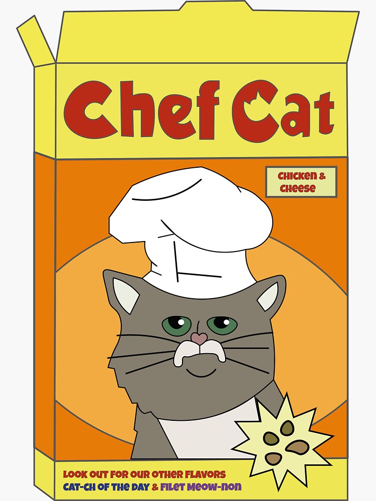 "Chef Cat " Sticker for Sale by altdisney Redbubble