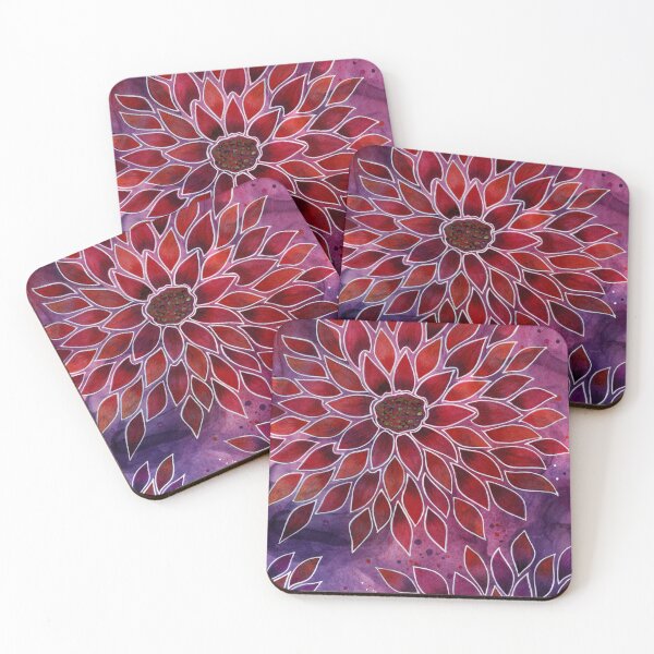 Item preview, Crimson floral designed and sold by Kelly Ryan Rhoades.