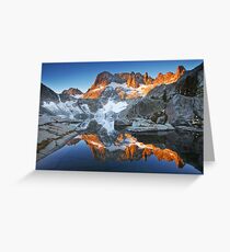 Iceberg Lake Sunrise Greeting Card