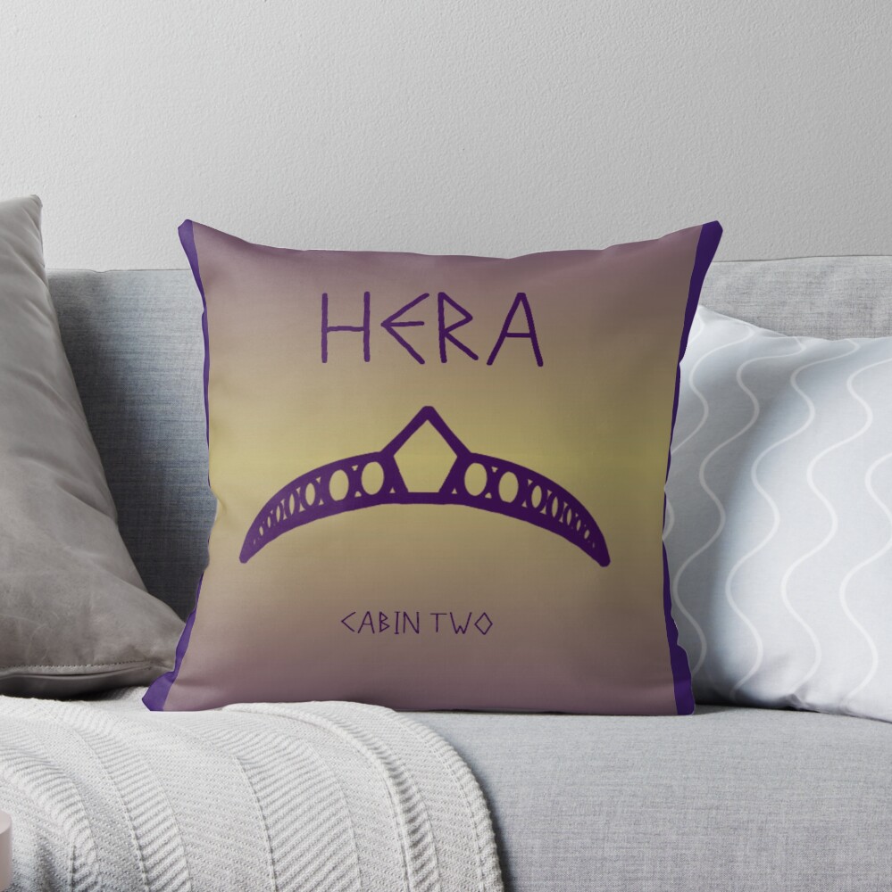 Percy Jackson Cabin Two Hera Throw Pillow By Sarahgrant24601 Redbubble