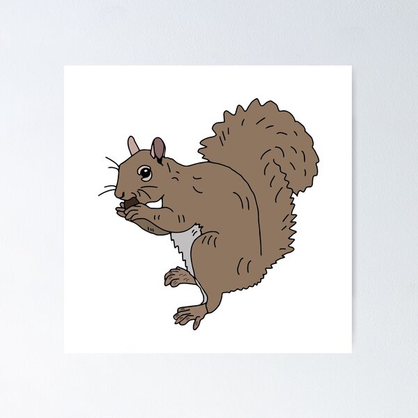 Item preview, Squirrel & an acorn  designed and sold by stephaniepeters.