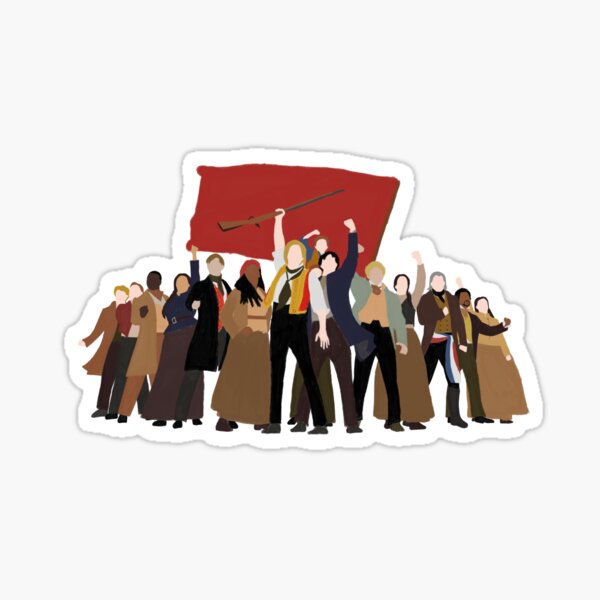Vista previa del artículo con la obra «Los Miserables: Un Día Más», diseñado y vendido por byebyesally.