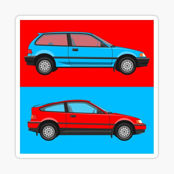 Civic and CR-X Sticker