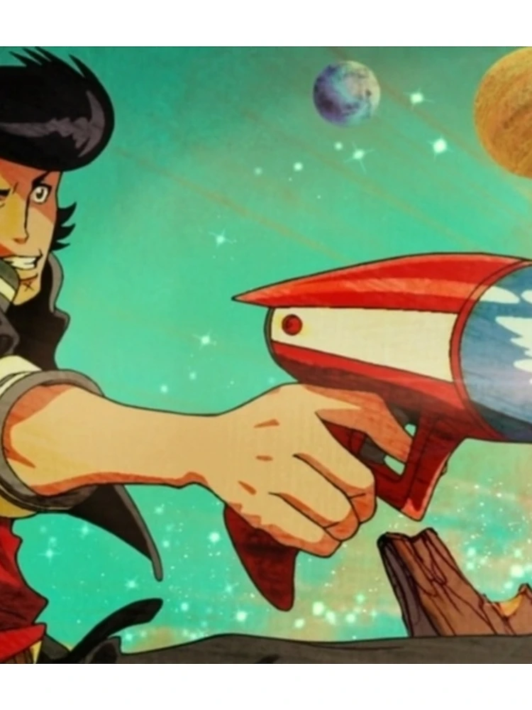 Thumbnail 3 of 3, Scarf, Space dandy designed and sold by Riceee.