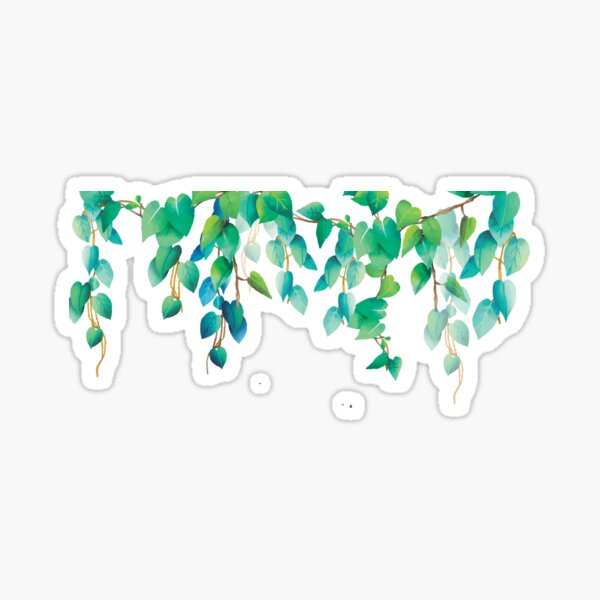 "Vines Hanging Leaves" Sticker for Sale by alexvoss Redbubble