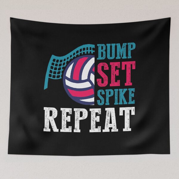Item preview, Bump Set Spike Repeat - Volleyball Sports Team Coach Player Gift designed and sold by Dressed For  Duty.
