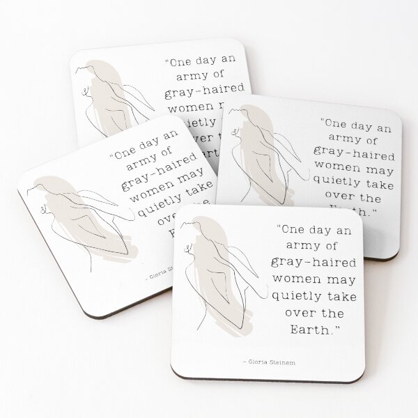 Item preview, Gloria Steinem Quote designed and sold by aliveinmiddle.