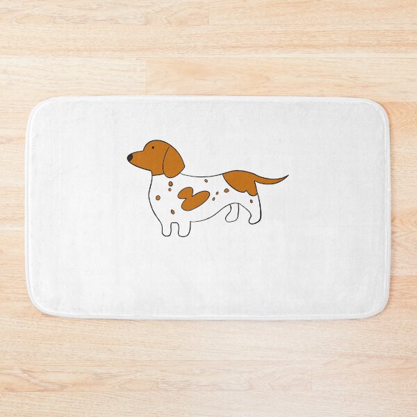 Item preview, Red Piebald dachshund weenie dog sticker  designed and sold by BohemianBalance.