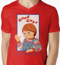 Kinderspiel - gute Kerle - Chucky T-Shirt mit V-Ausschnitt für Männer