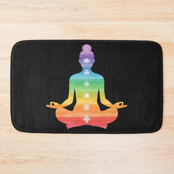 Item preview, 7 Chakras Product. Retro Style Yoga, Meditation Print designed and sold by PackAPunch.