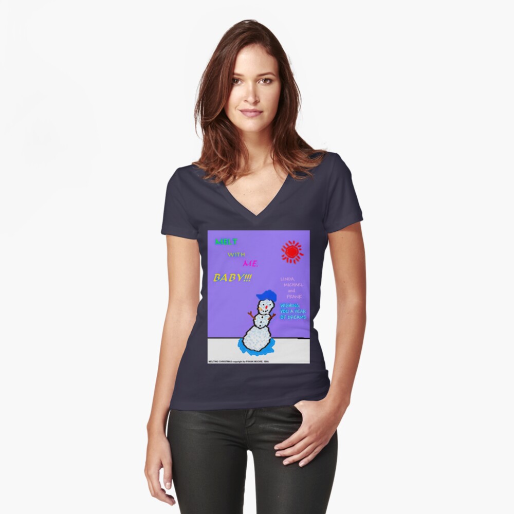 Item preview, Fitted V-Neck T-Shirt designed and sold by frankmoore.