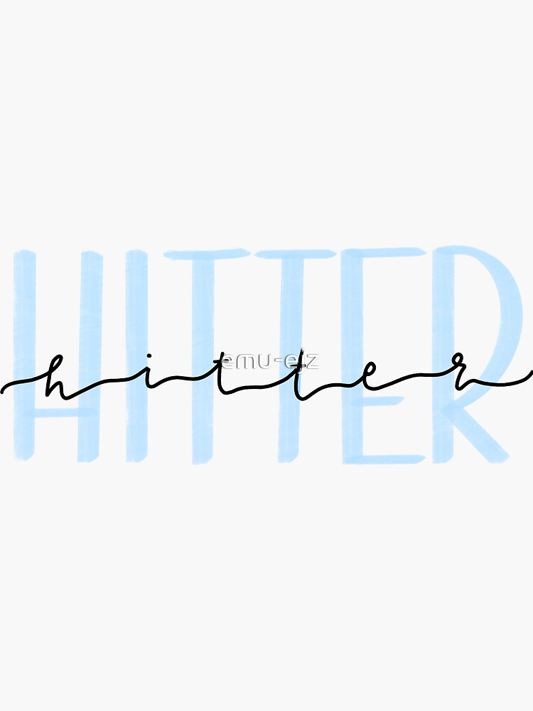 "Hand Lettering Volleyball" Sticker for Sale by emuejz Redbubble