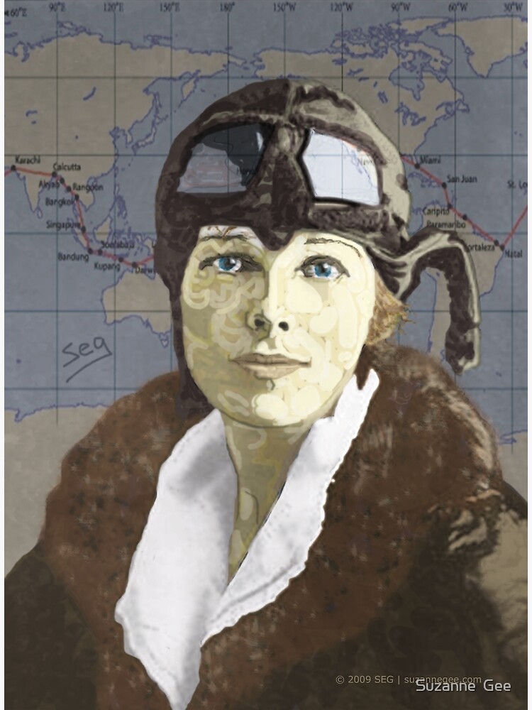 Amelia Earhart Premium Matte Vertical Poster sold by Ian Swanson SKU