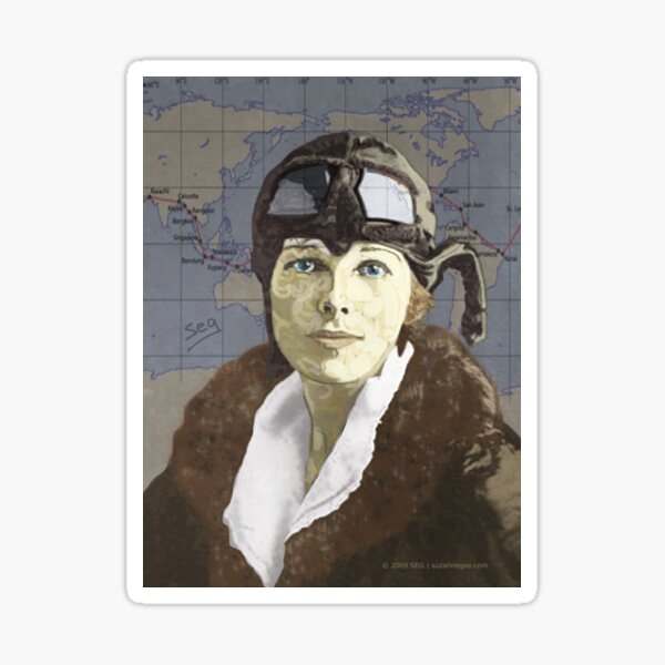 Item preview, Amelia Earhart designed and sold by Suzanne  Gee.