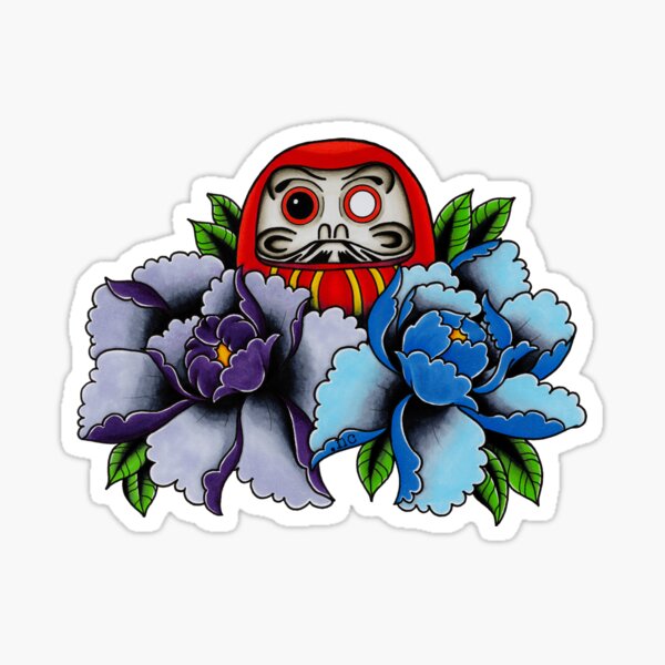 Daruma Tattoo Stickers for Sale