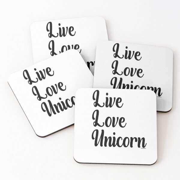 Item preview, Live, Love, Unicorn by Mixinmadness designed and sold by MixinMadness.