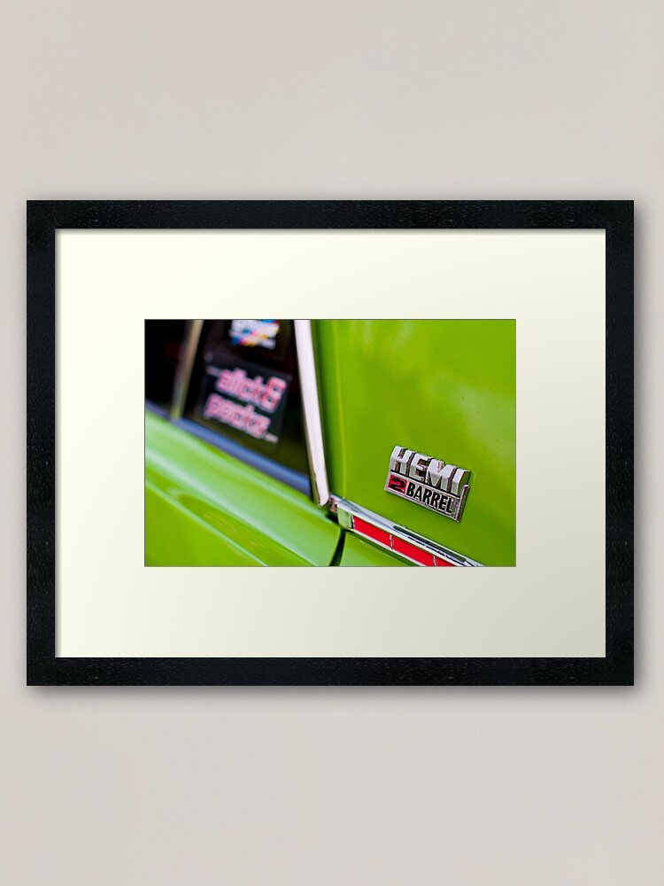 Alternate view of Green Pacer Hemi Framed Art Print