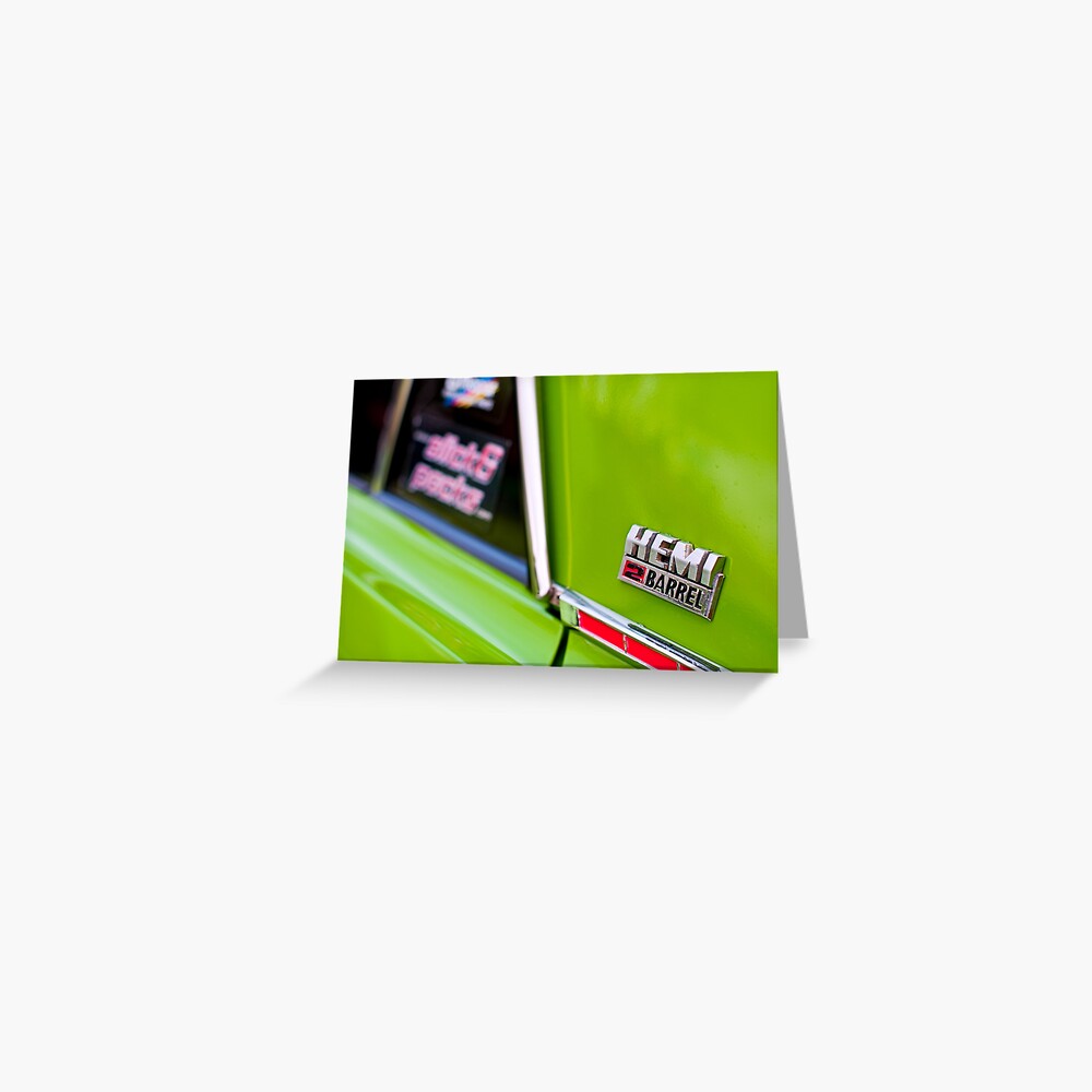 Green Pacer Hemi Greeting Card