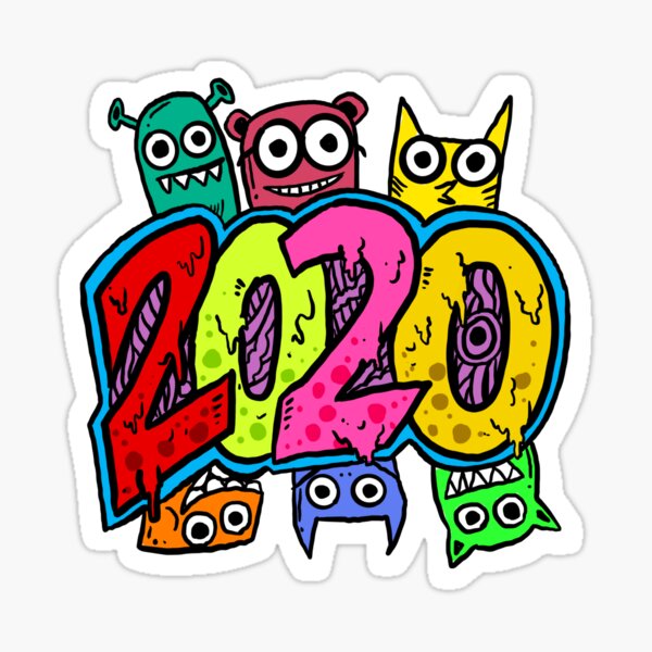 New Year 2020 Sticker