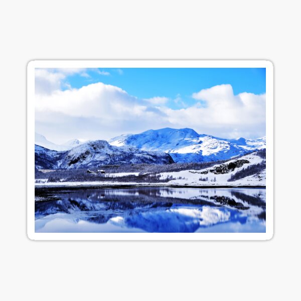 Mountains Norway Sticker