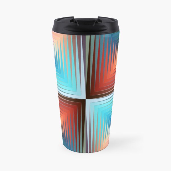 Victor #Vasarely, was a Hungarian-French #artist, who is widely accepted as a #grandfather and leader of the #OpArt movement Travel Coffee Mug