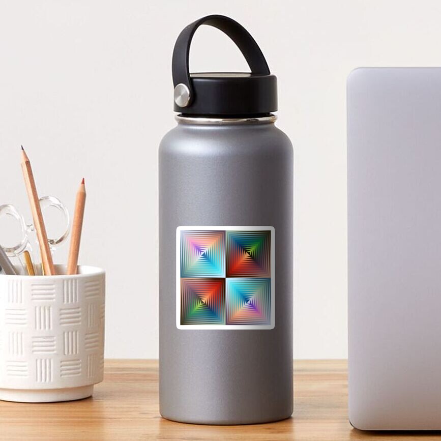 Victor #Vasarely, was a Hungarian-French #artist, who is widely accepted as a #grandfather and leader of the #OpArt movement Sticker